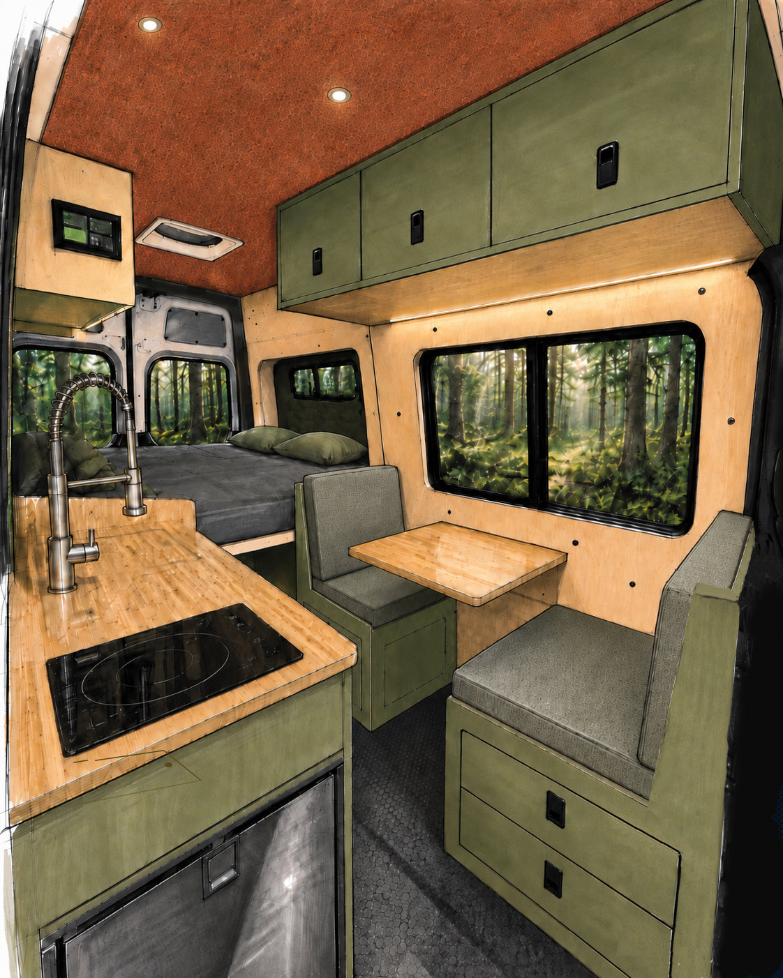 Sprinter Base Kit | Birch, Bamboo, Laminate or FeltBuilt