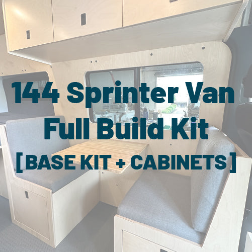 144 Sprinter Van Full Build Kit [BASE KIT + CABINETS]